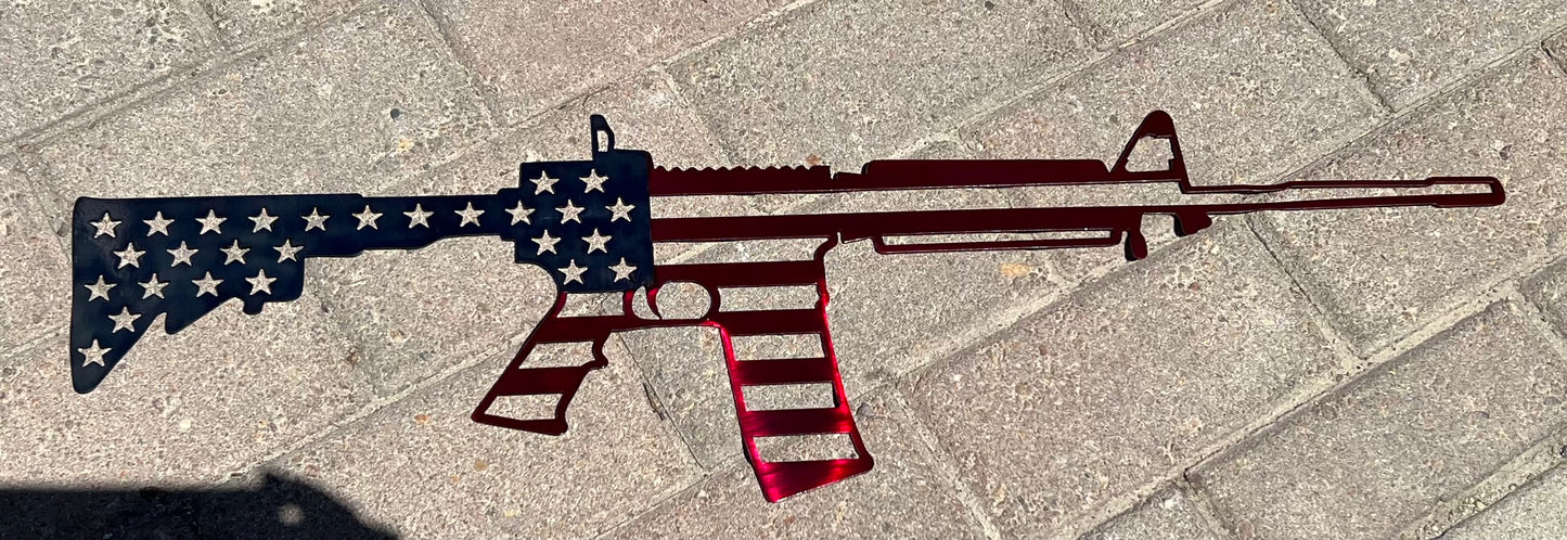 Patriotic AR Rifle