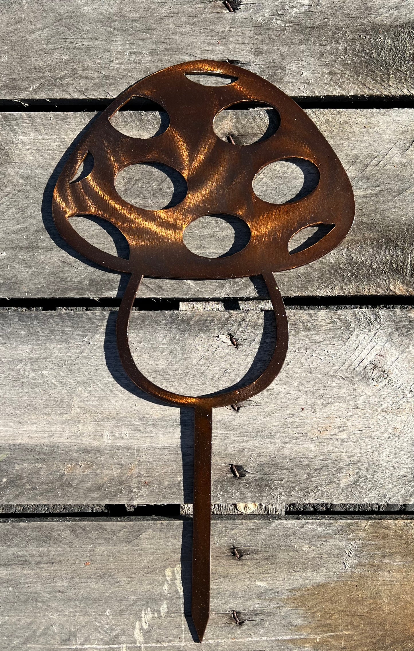 Mushroom Garden Stake